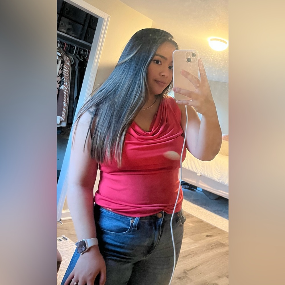 Bright Pink Blouse